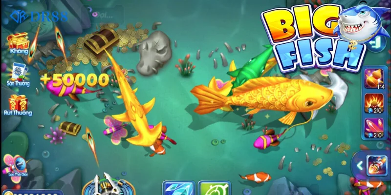 Các sinh vật đặc biệt trong bắn cá trực tiếp trên máy chơi game